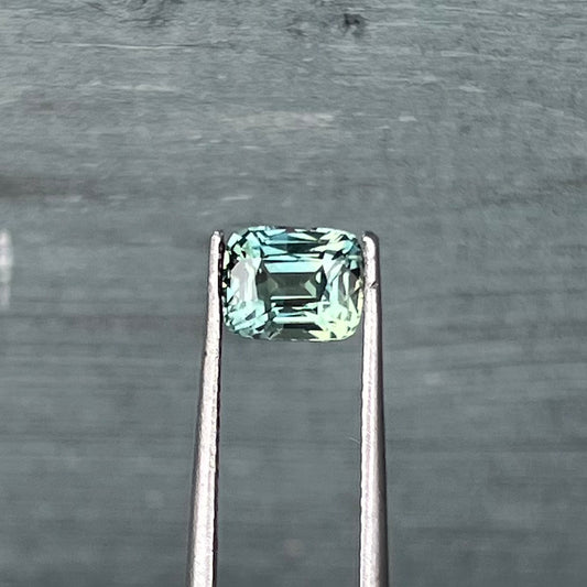 1.55ct Unheated Green Sapphire - 6.50 x 5.32 x 4.42mm