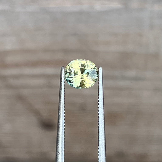 1.04ct Green & Yellow Bi Colour Sapphire