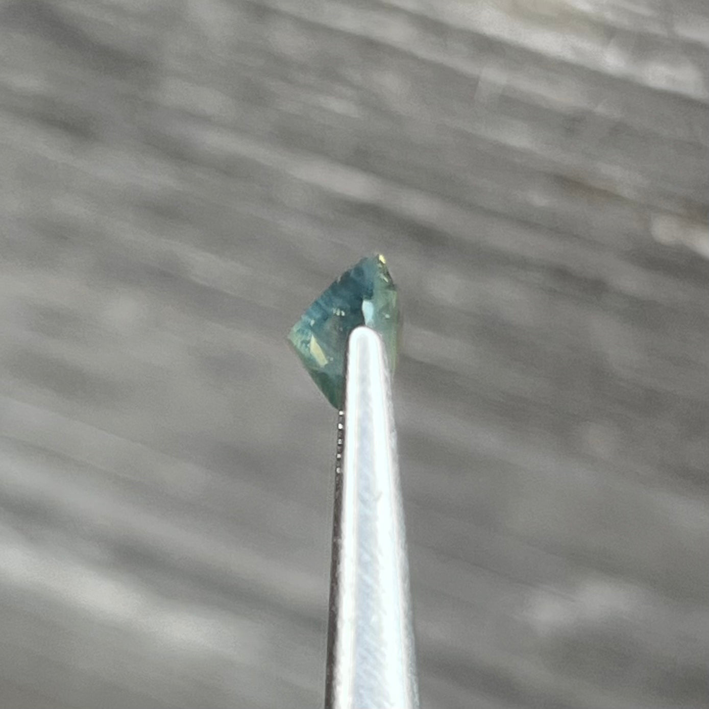 2.06ct Unheated Green Yellow Opalescent Sapphire