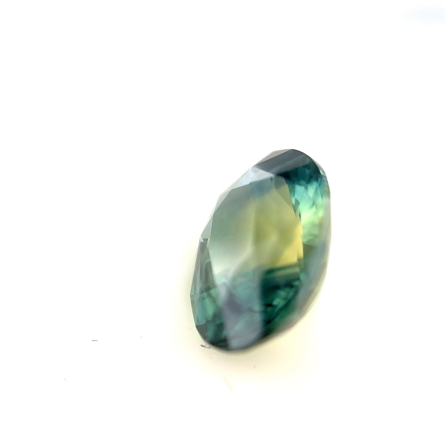 4.01ct Unheated Bi-Colour Teal Sapphire
