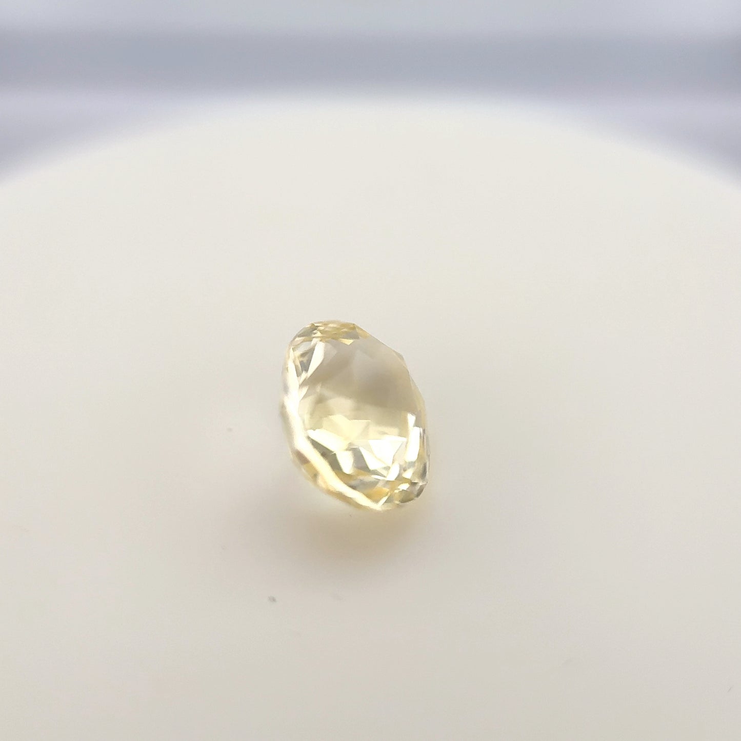 1.64ct Unheated Yellow Sapphire - 7.37 x 6.23 x 4.28mm
