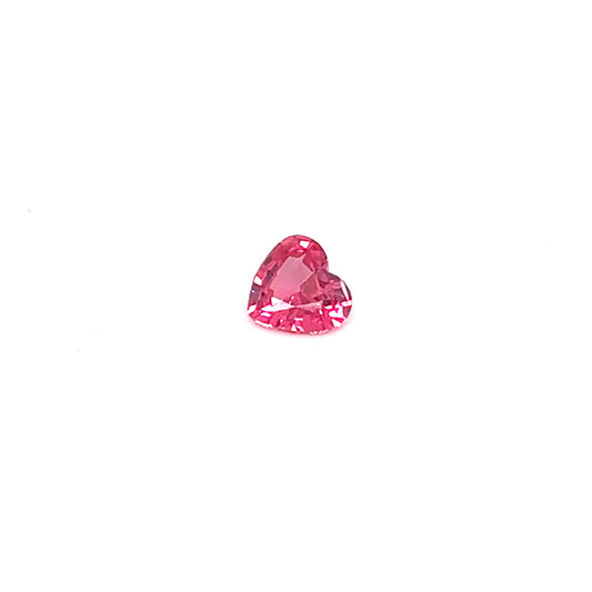 0.84ct Vivid Pink, Mahenge, heart-shaped Spinel