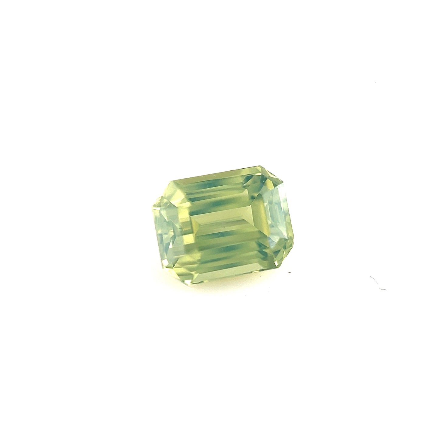 1.55ct Unheated Smoky Green Yellow Sapphire