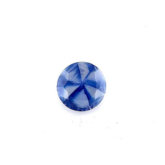 0.86ct Rare Translucent Trapiche like Cornflower Blue Sapphire - GIA report with GIA Notable Gemstone Letter