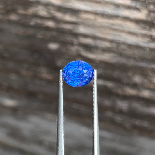 1.23ct Vivid Cornflower Blue Sapphire - 6.12 x 5.11 x 4.61mm