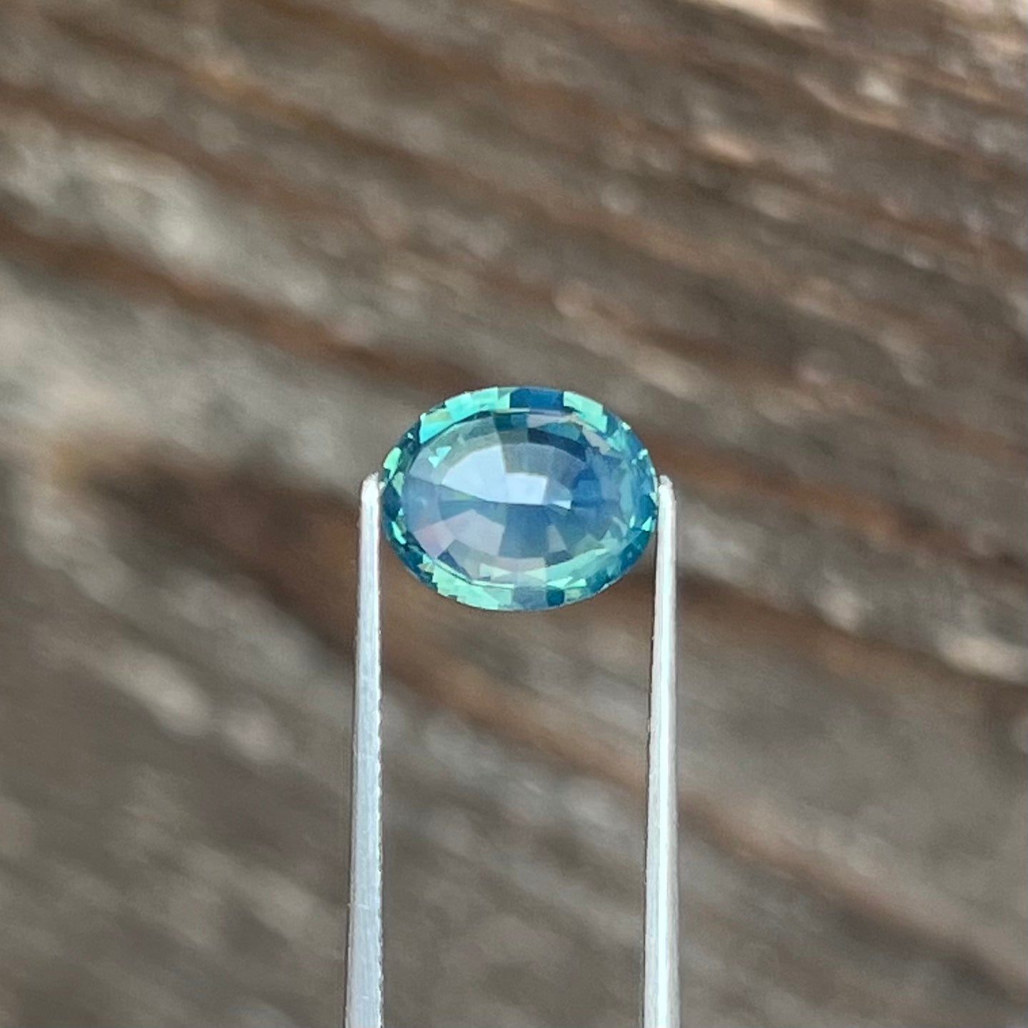 2.60ct Unheated Green Sapphire - 9.25 x 7.40 x 4.86mm