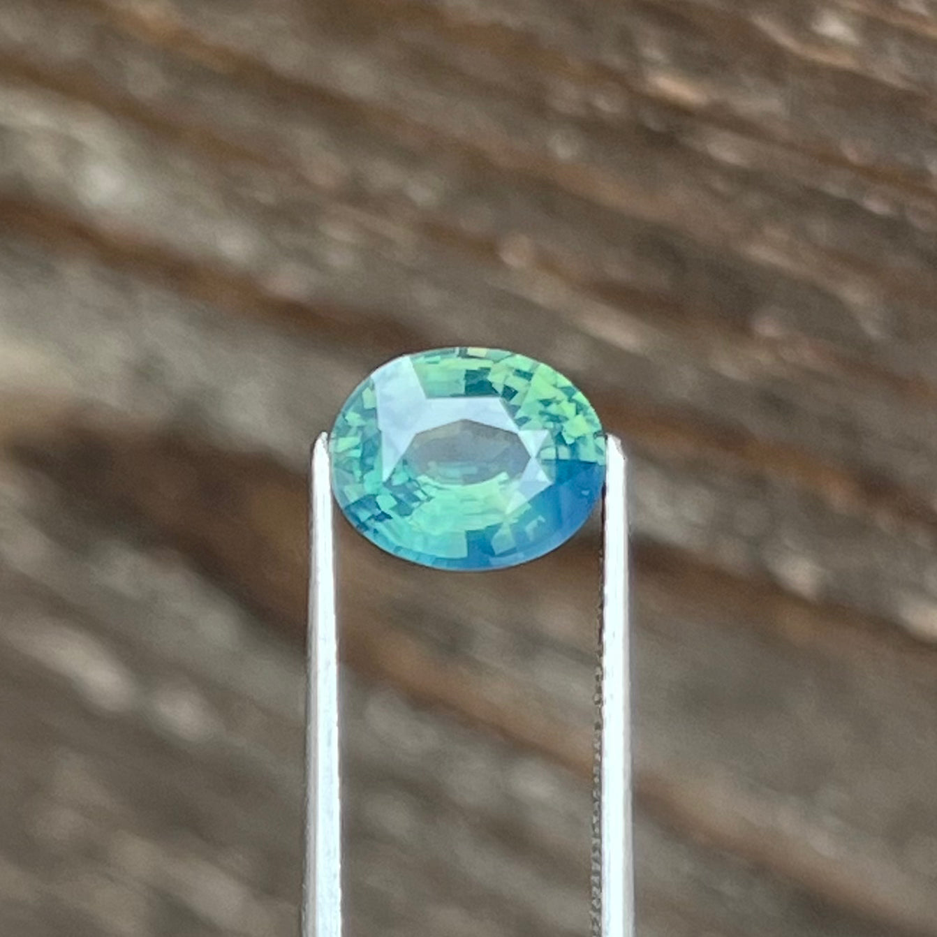 2.60ct Unheated Green Sapphire - 9.25 x 7.40 x 4.86mm