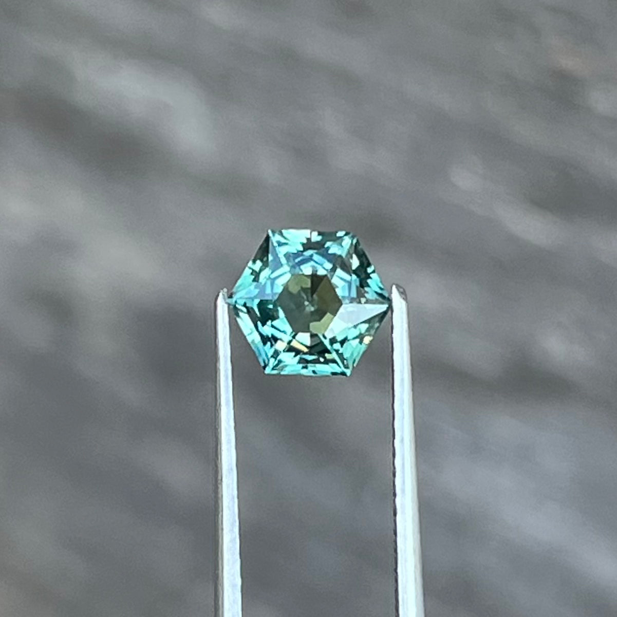 1.28ct Unheated Green Sapphire - 7.06 x 6.12 x 4.06mm