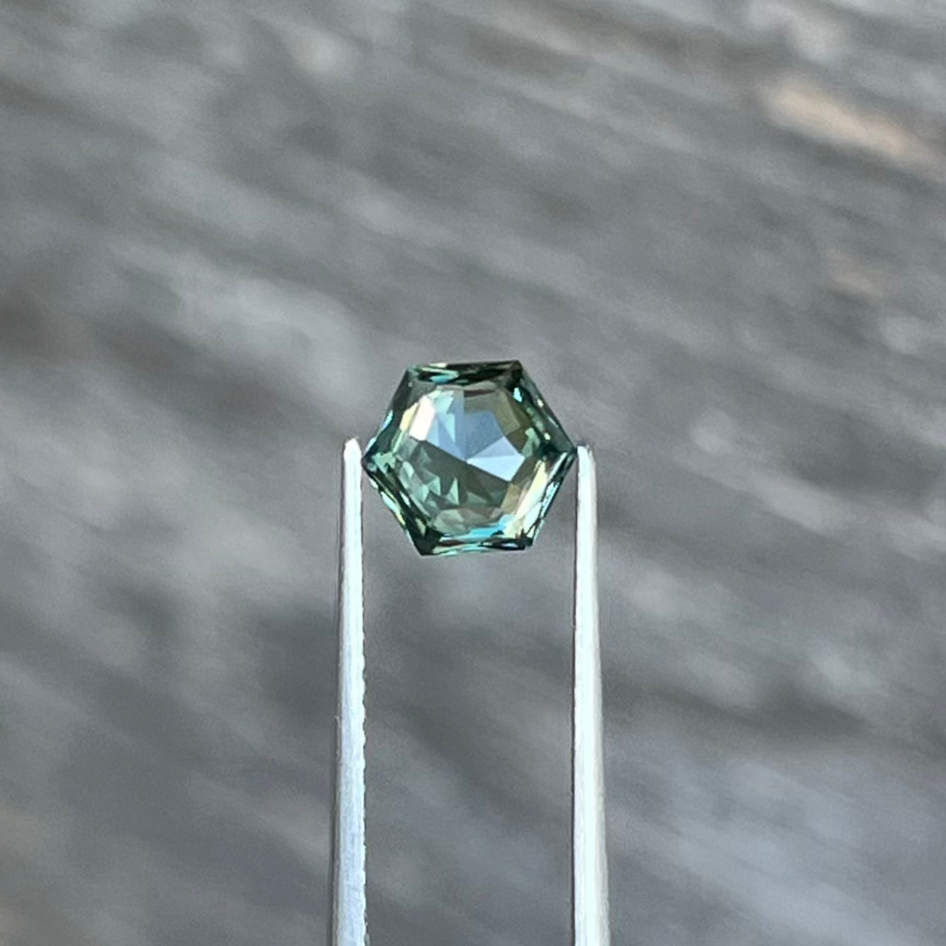 1.28ct Unheated Green Sapphire - 7.06 x 6.12 x 4.06mm