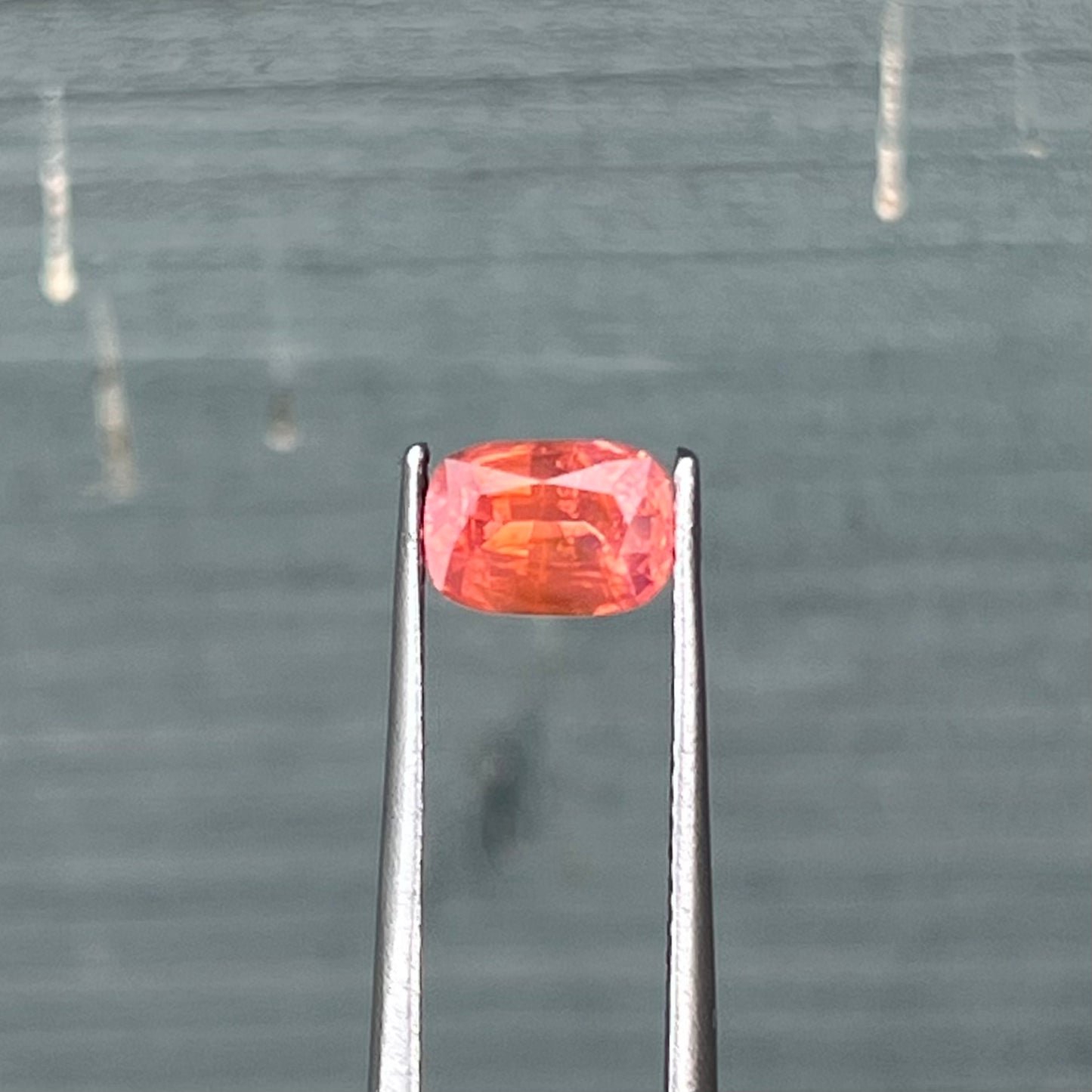 0.95ct Unheated Orangish Pink Sapphire - 6.72 x 4.75 x 3.51mm