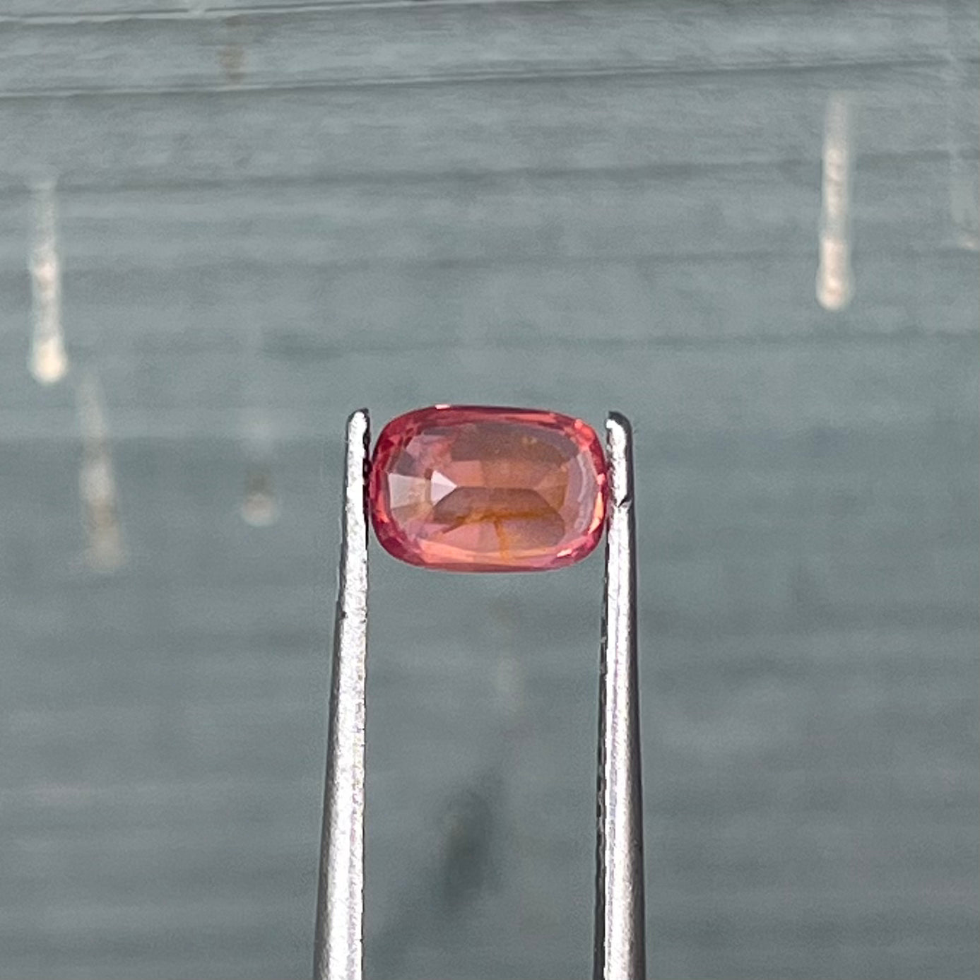 0.95ct Unheated Orangish Pink Sapphire - 6.72 x 4.75 x 3.51mm
