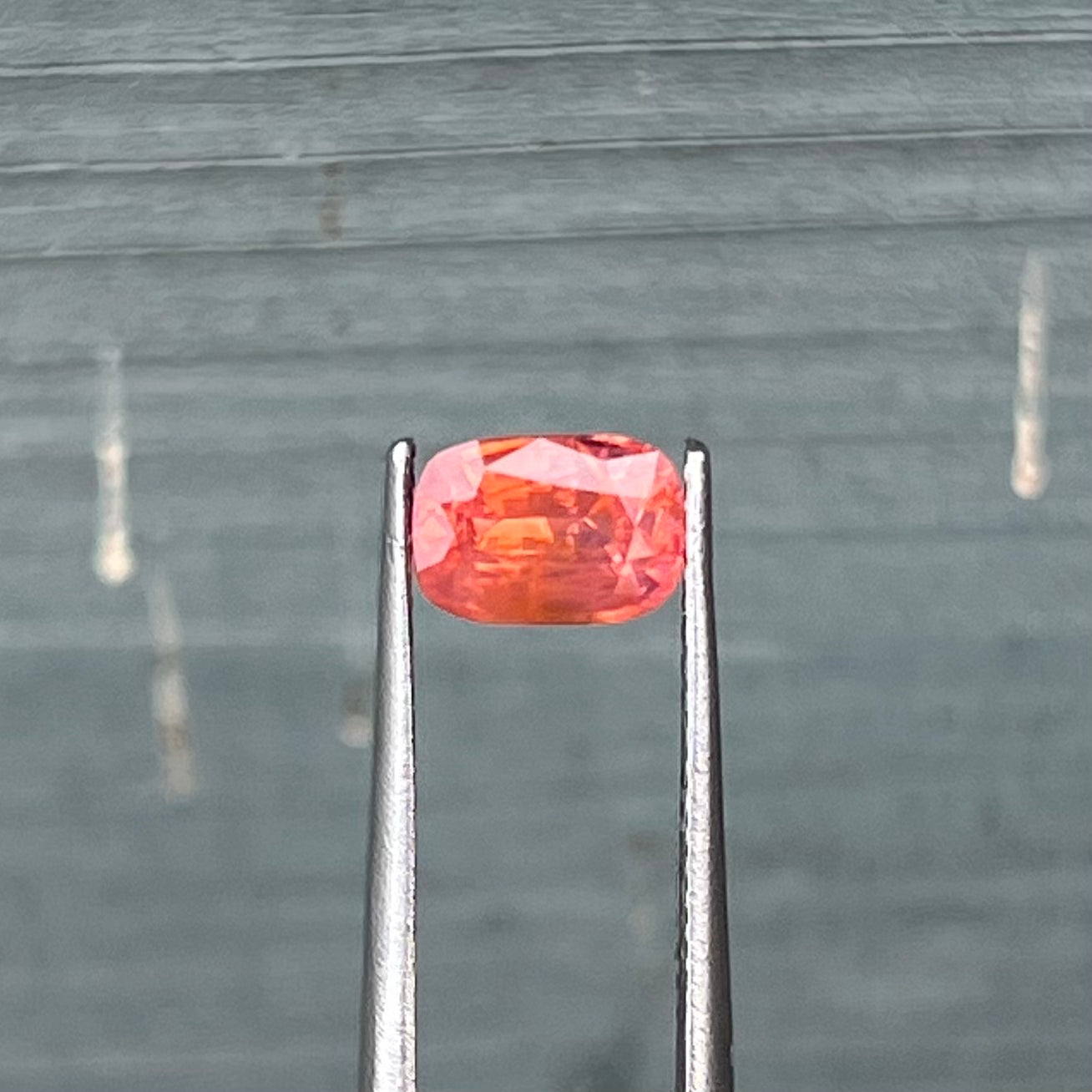 0.95ct Unheated Orangish Pink Sapphire - 6.72 x 4.75 x 3.51mm