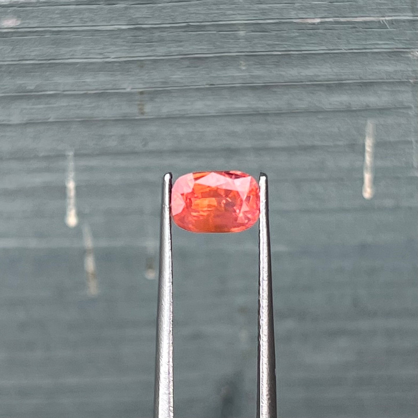 0.95ct Unheated Orangish Pink Sapphire - 6.72 x 4.75 x 3.51mm