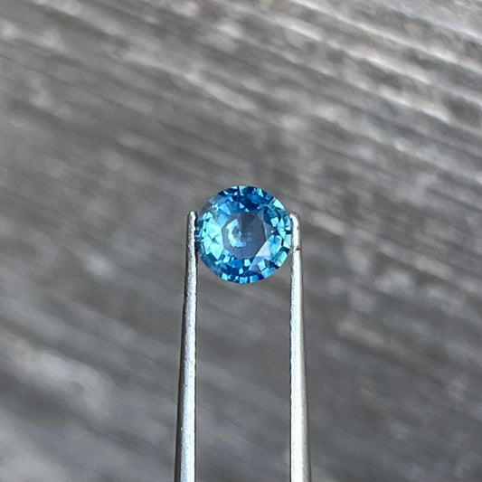 1.12ct Unheated Blue Teal Sapphire - 6.54 x 3.73mm