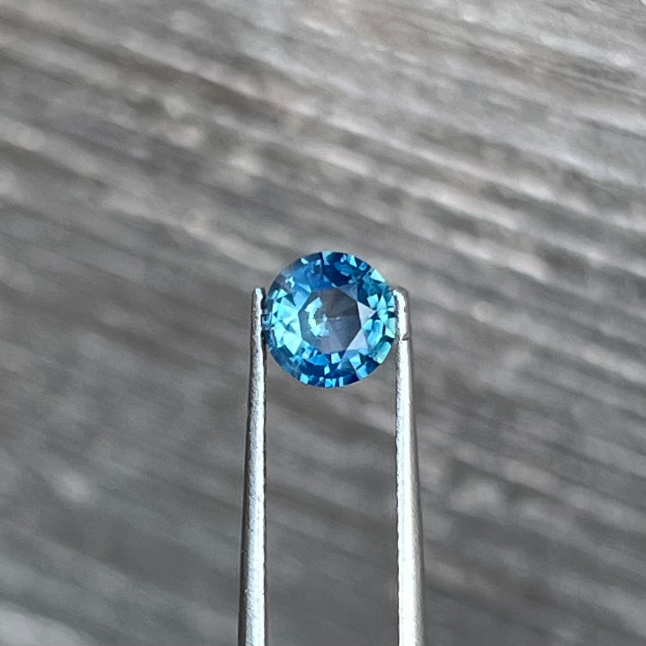 1.12ct Unheated Blue Teal Sapphire - 6.54 x 3.73mm