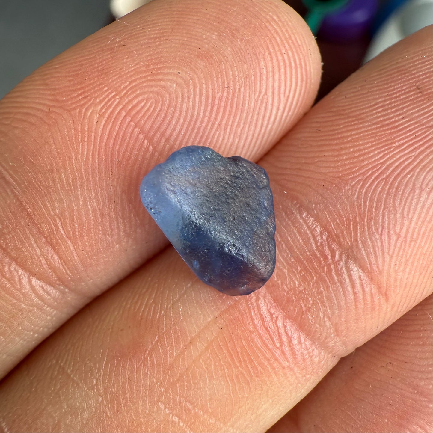 1.08ct Unheated Blue Sapphire - 7.24 x 5.59 x 3.63mm