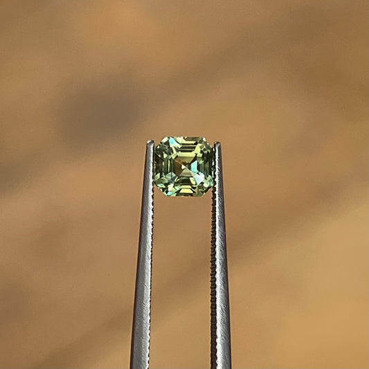 1.16ct Unheated Green Sapphire