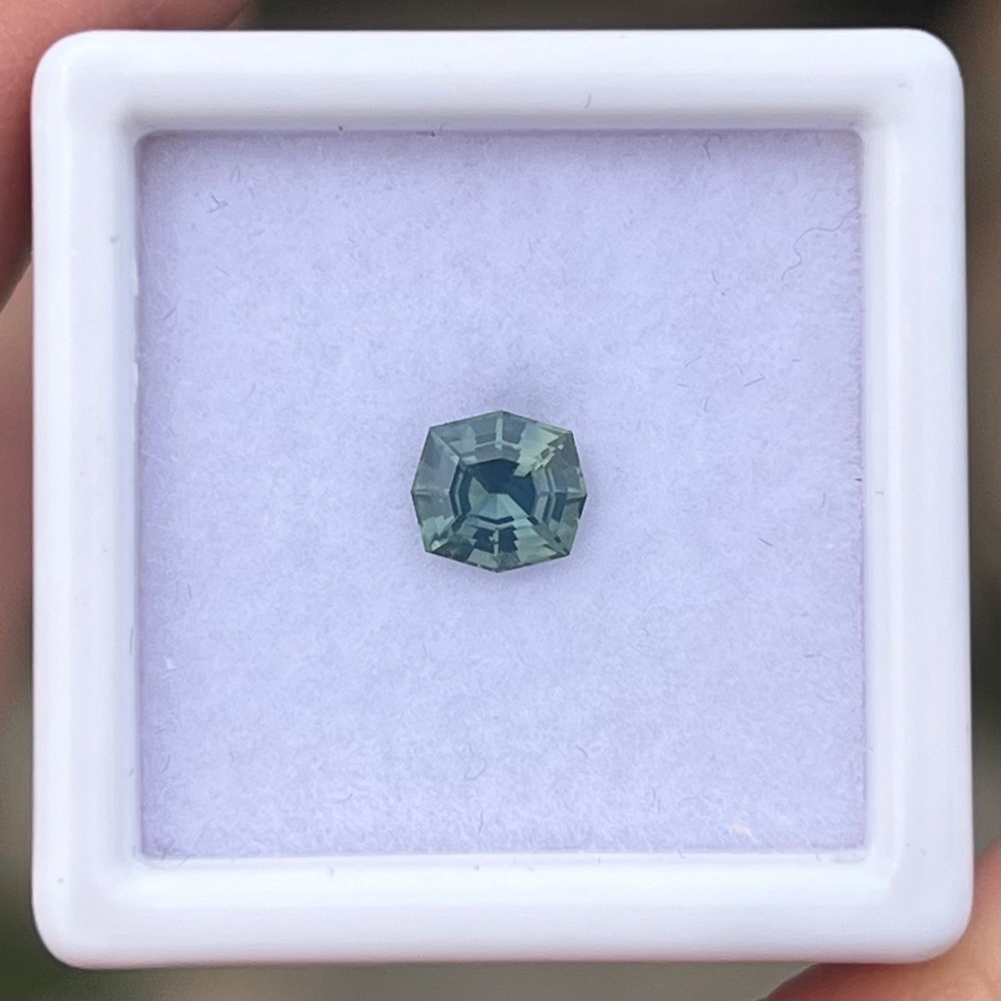 0.73ct Unheated Green Sapphire