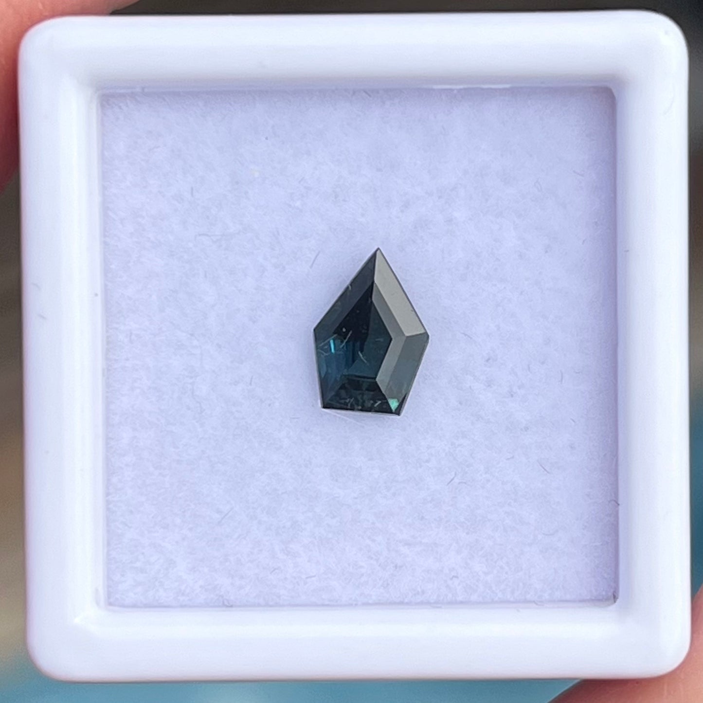 0.79ct Deep Teal Sapphire