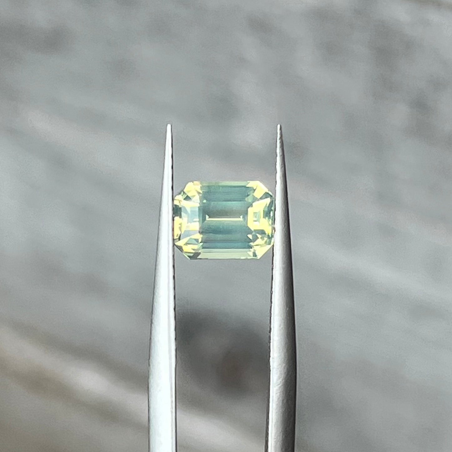 1.55ct Unheated Smoky Green Yellow Sapphire