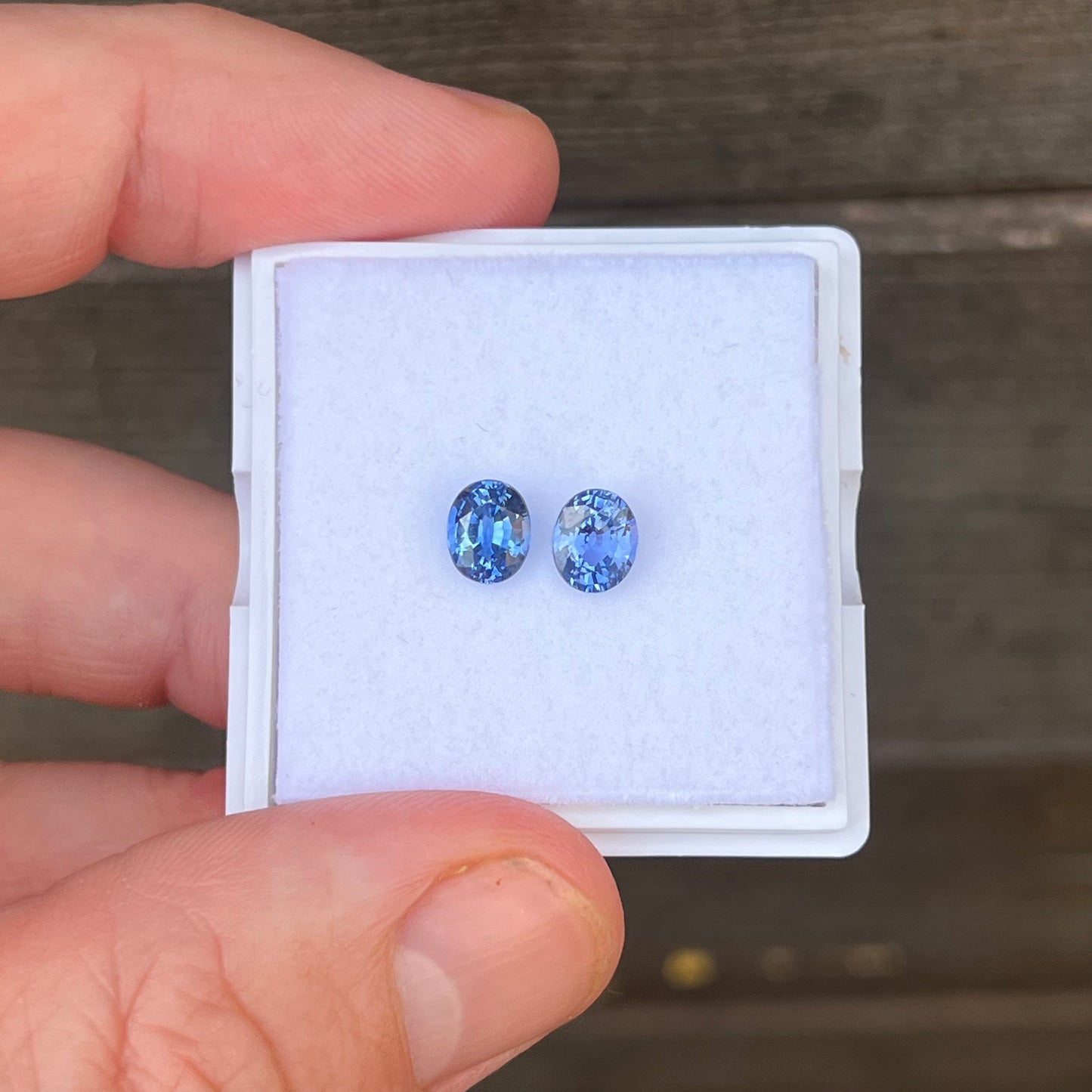 2.21ct Blue Sapphire Pair