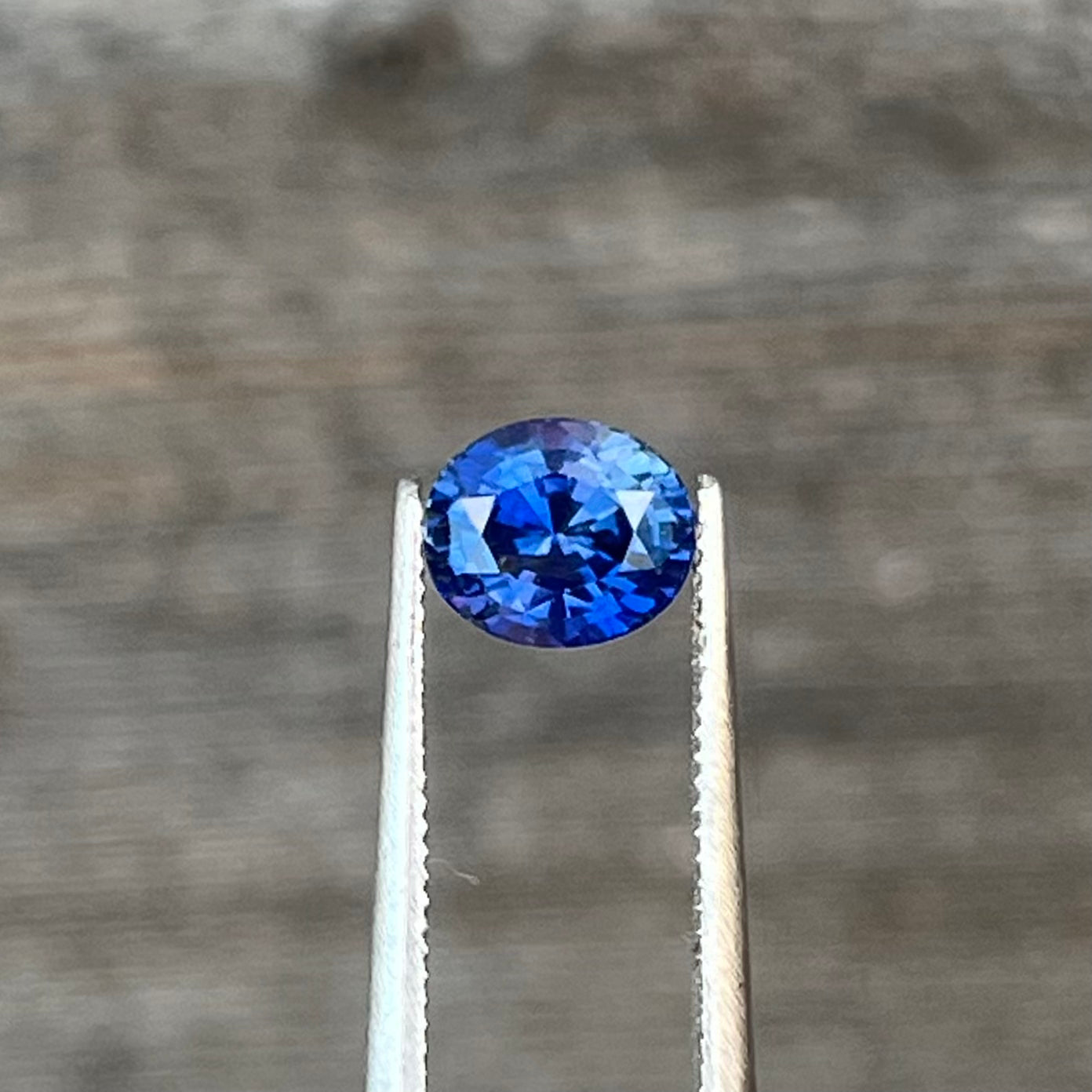 1.24ct Unheated Colour Change Blue to Purple Sapphire