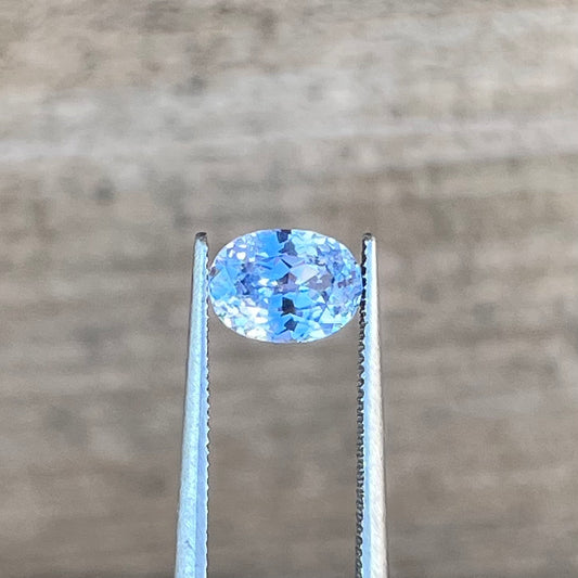 1.56ct Unheated Icey Pale Blue Sapphire