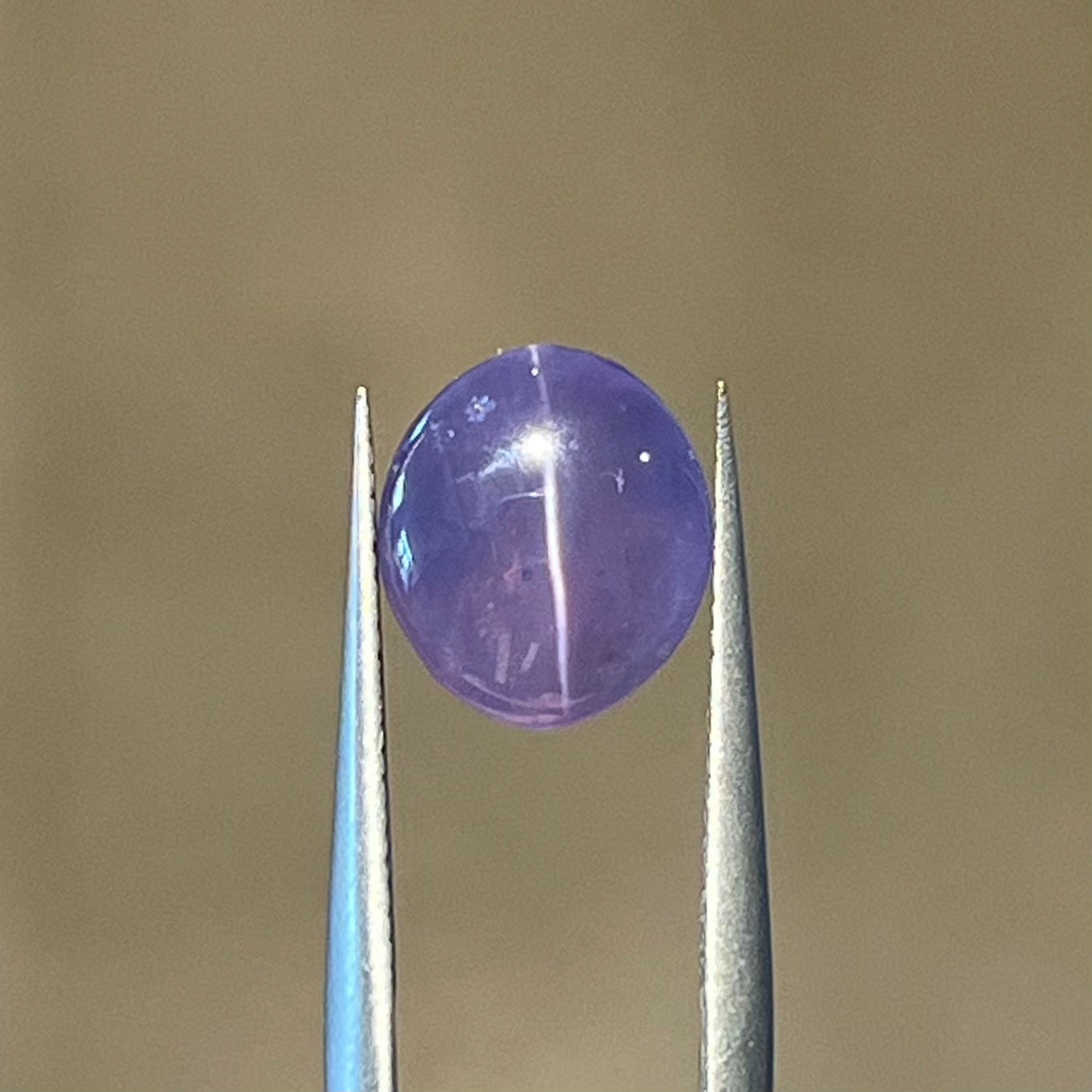 5.39ct Unheated Violet Cats Eye Sapphire