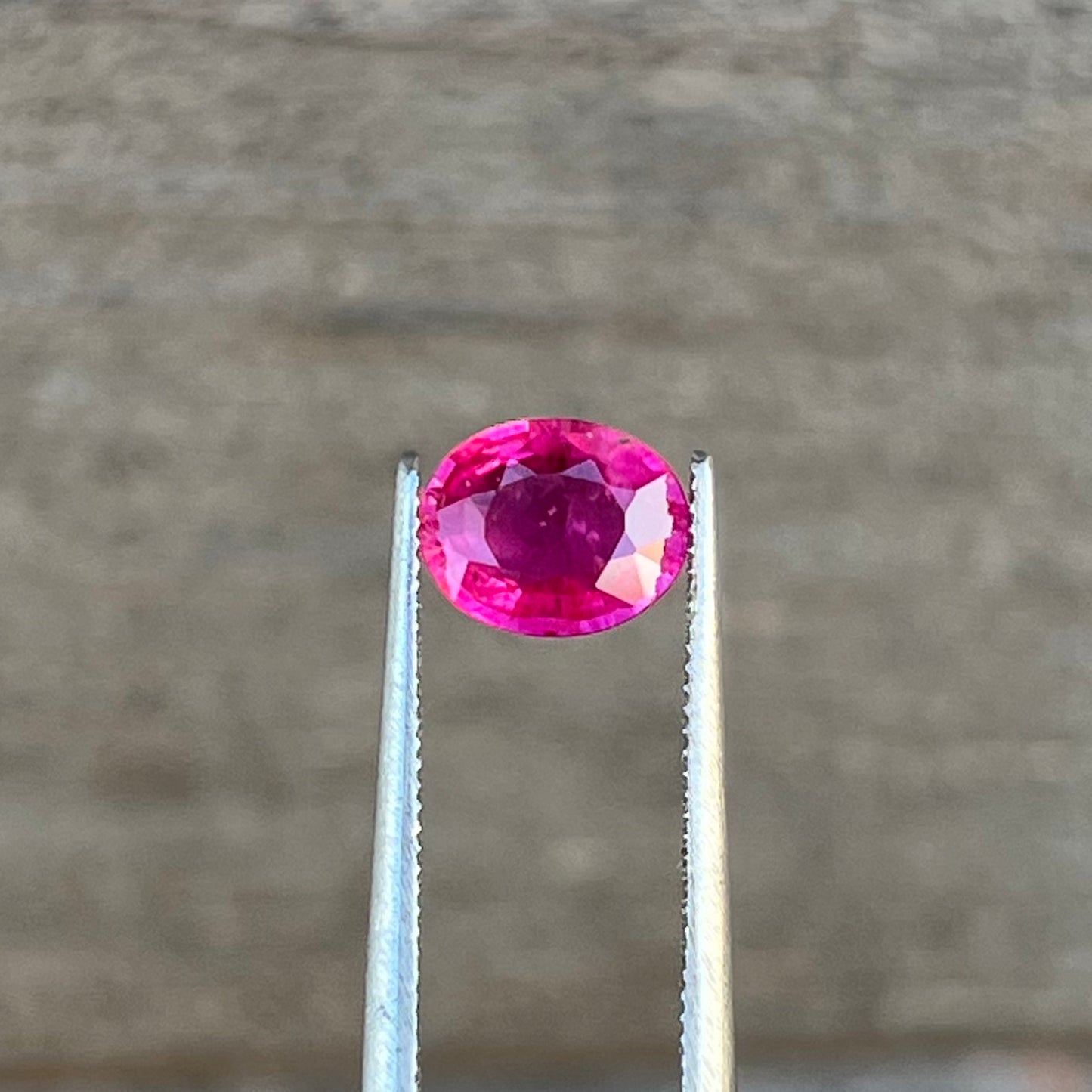 1.27ct Unheated Burma Pinkish Red Ruby