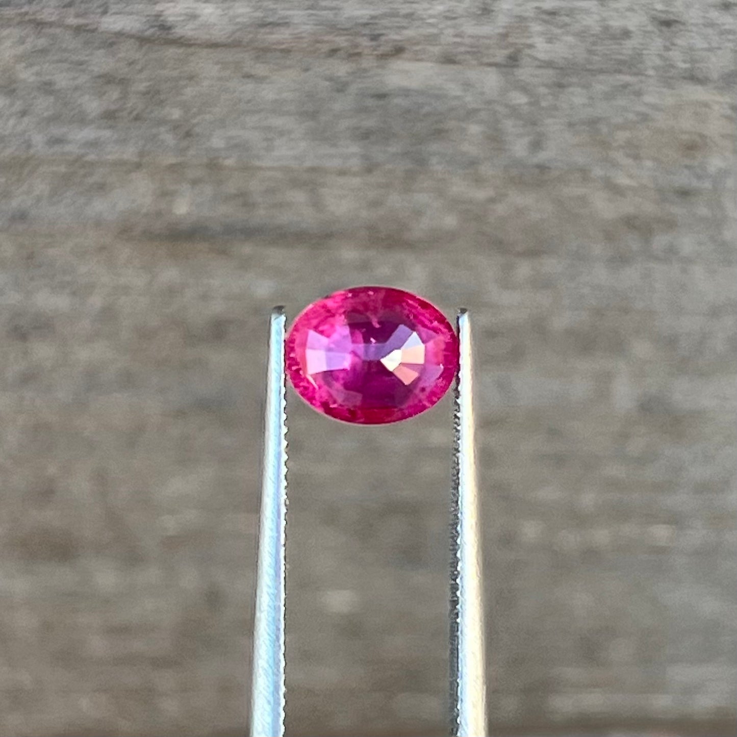 1.27ct Unheated Burma Pinkish Red Ruby