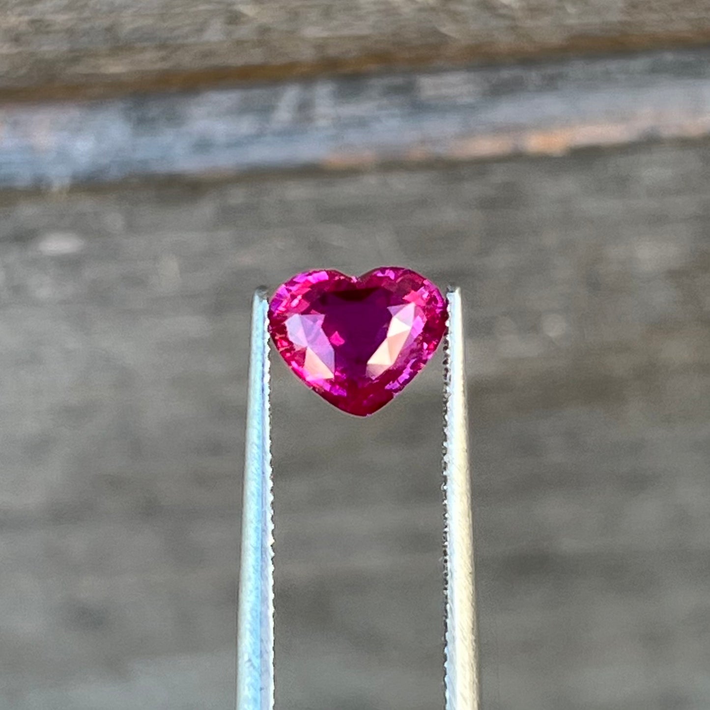 1.55ct Unheated Ceylon Vivid Pinkish Red Ruby