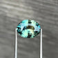 4.01ct Unheated Bi-Colour Teal Sapphire