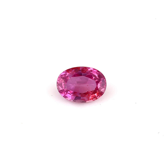 0.92ct Unheated Orangish Pink Sapphire