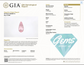 1.46ct Unheated Pink Sapphire - 9.85 x 4.73 x 3.98mm - with GIA Report