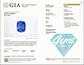 3.10ct Unheated Vivid Blue Sapphire - 8.16 x 6.51 x 6.26mm - GIA