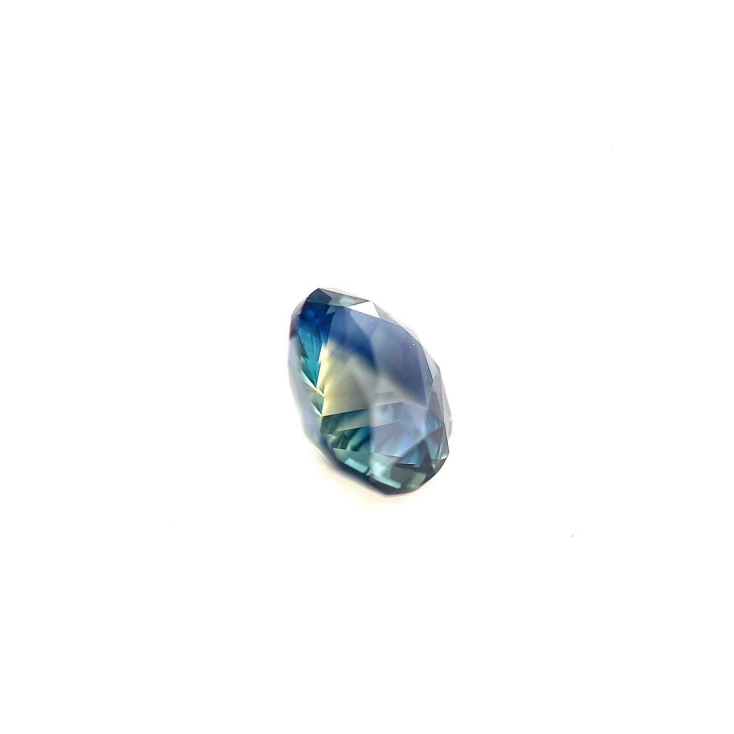 1.66ct Unheated Bi-colour Teal Sapphire