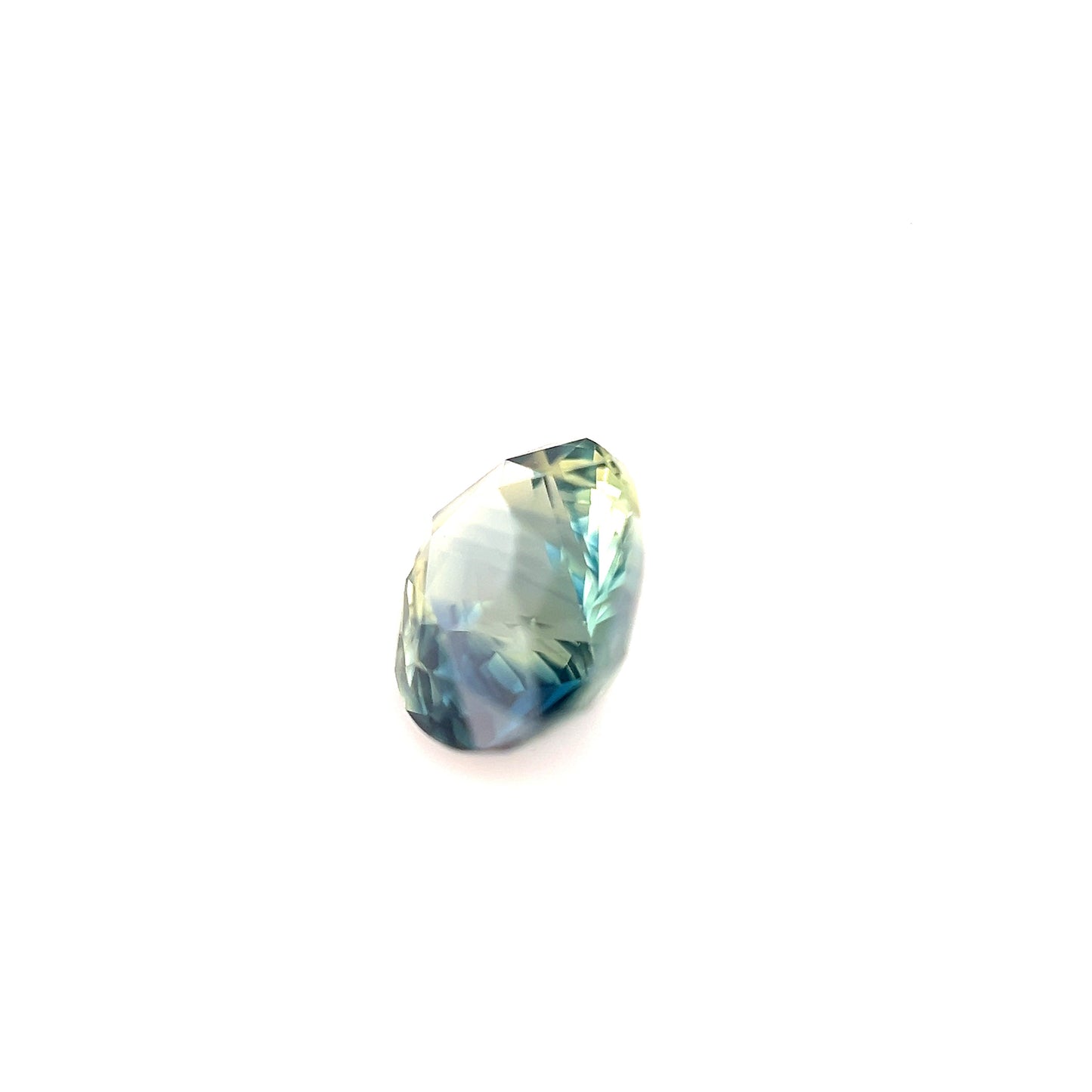 1.66ct Unheated Bi-colour Teal Sapphire