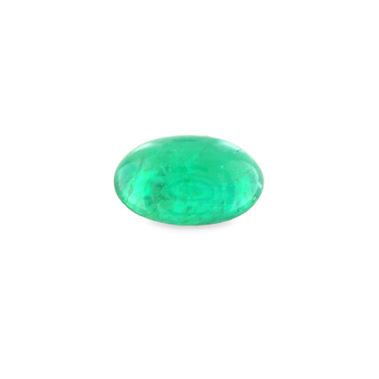 1.56ct Vivid Green Emerald Cabochon - 8.45 x 6.22 x 3.82mm