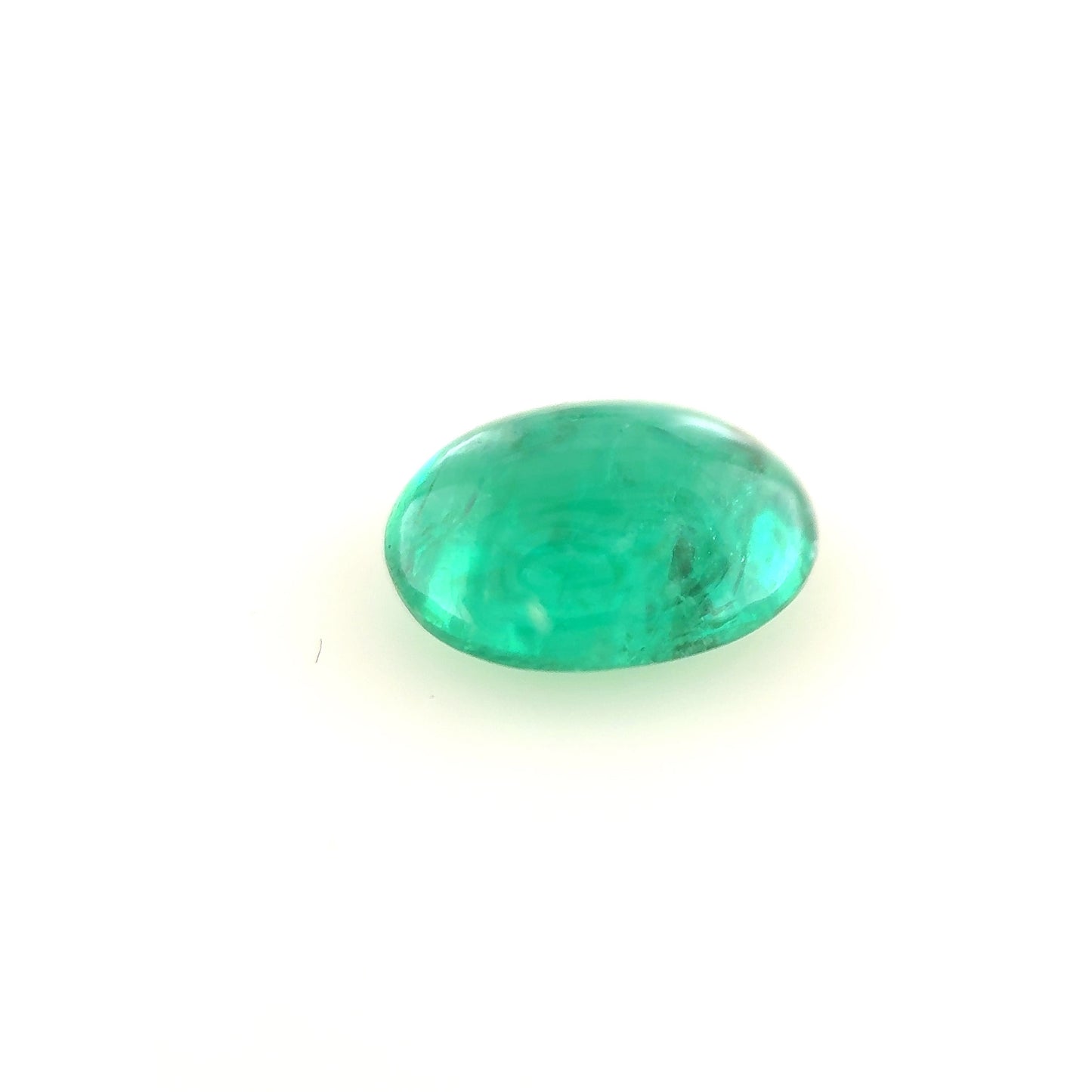 1.56ct Vivid Green Emerald Cabochon - 8.45 x 6.22 x 3.82mm
