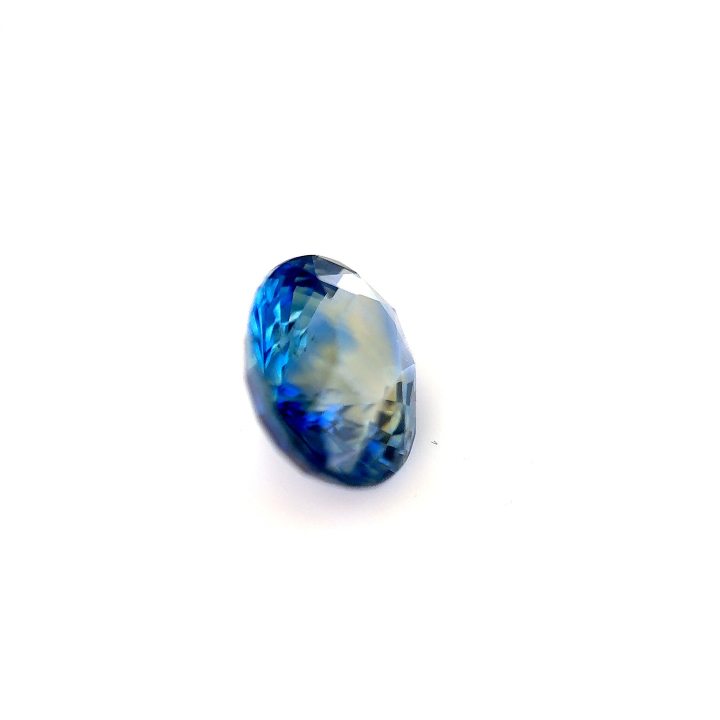 1.97ct Blue & Yellow Bi-colour Sapphire - 8.39 x 6.96 x 4.75mm
