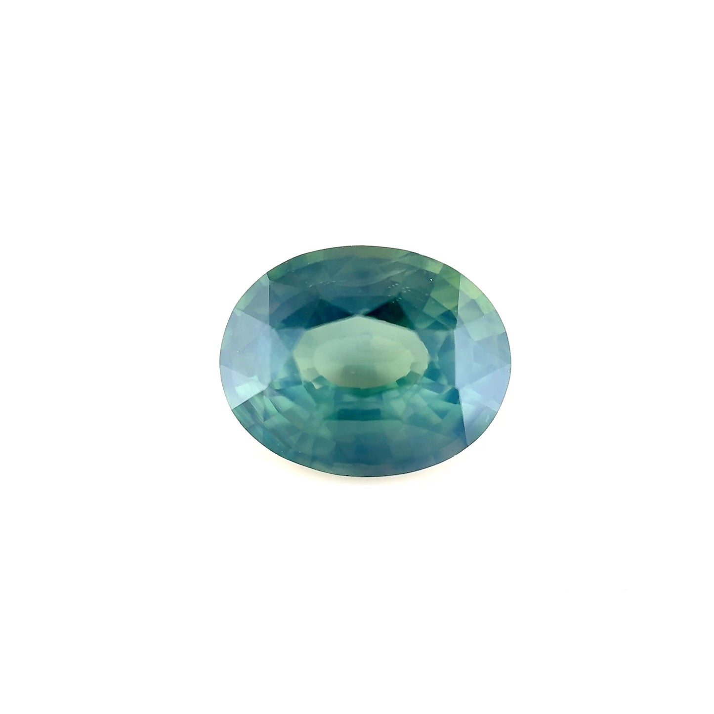 2.60ct Unheated Green Sapphire - 9.25 x 7.40 x 4.86mm