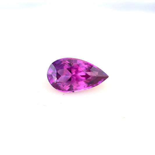 1.41ct Unheated Vivid Purplish Pink Sapphire - 9.15 x 5.29 x 4.01mm