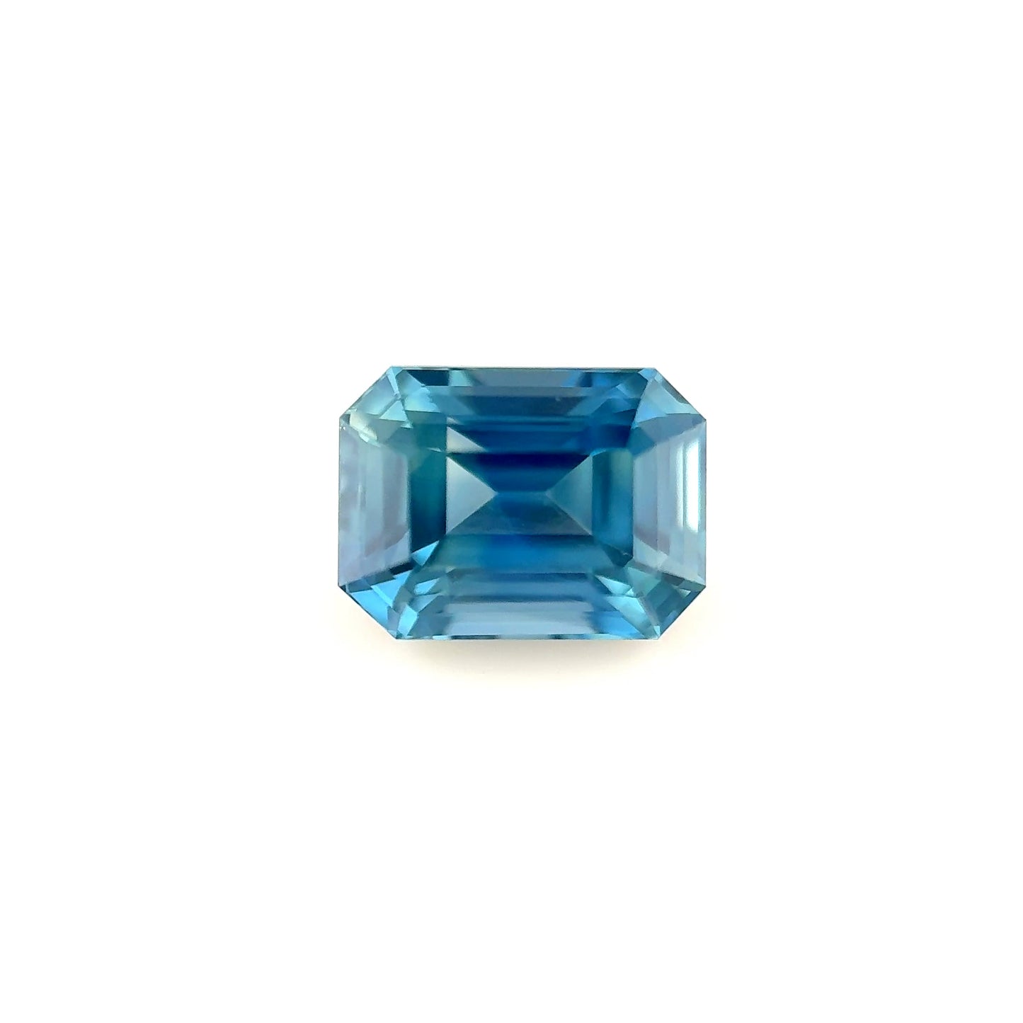 2.04ct Unheated Blue Teal Sapphire - 7.65 x 5.72 x 4.68mm