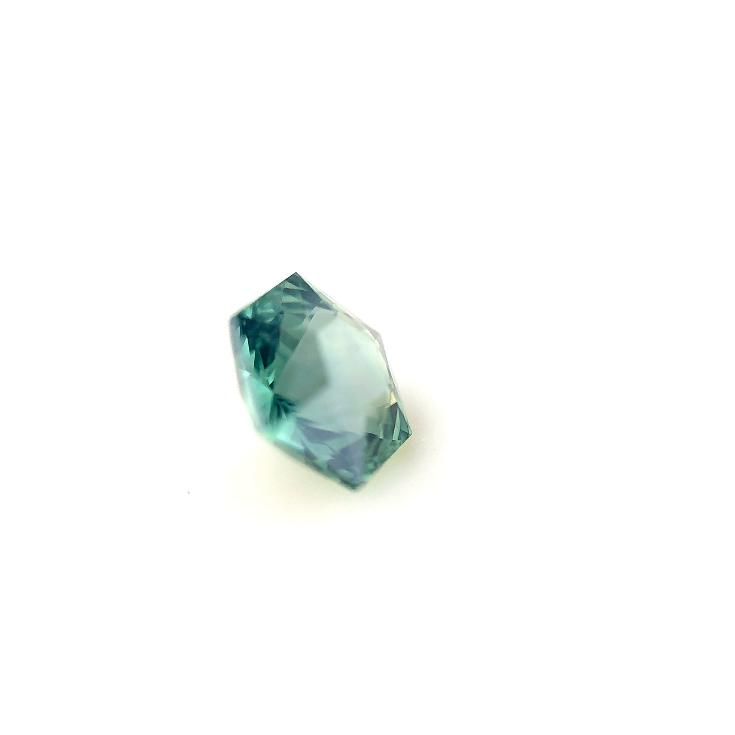 1.28ct Unheated Green Sapphire - 7.06 x 6.12 x 4.06mm