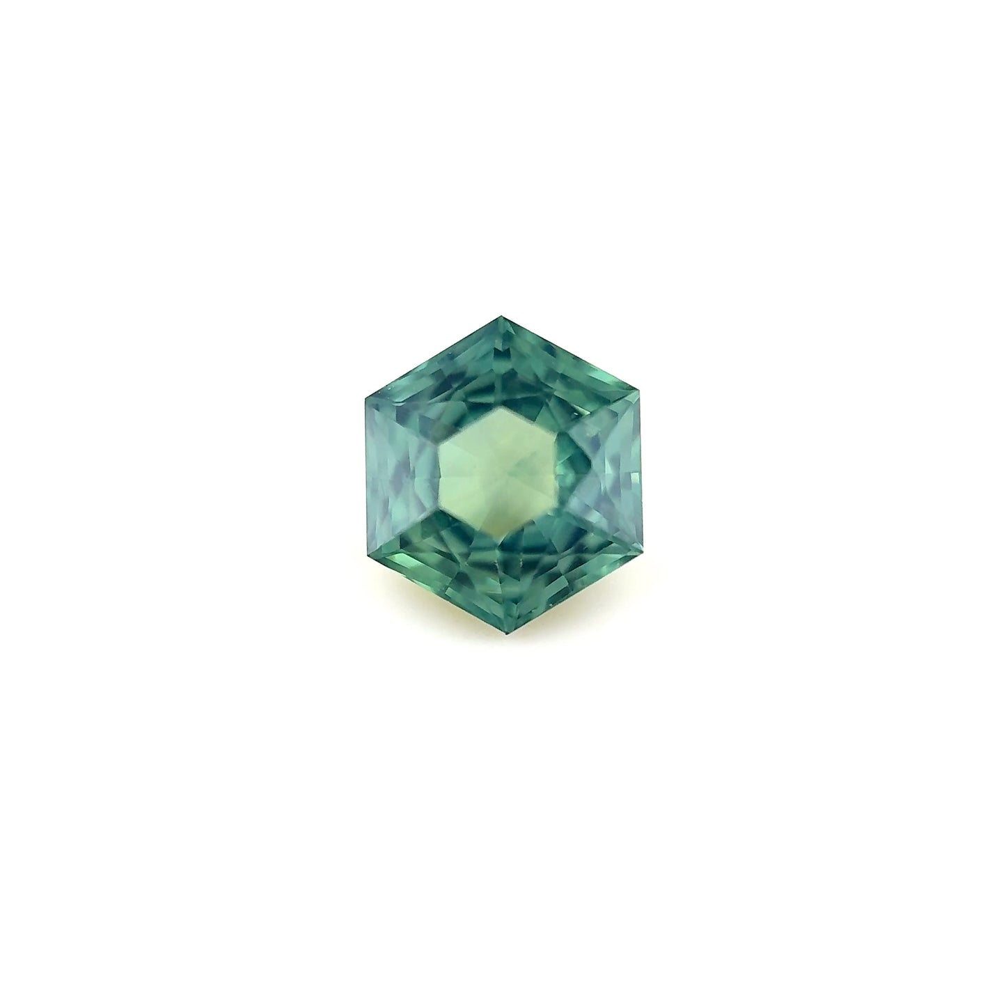 1.28ct Unheated Green Sapphire - 7.06 x 6.12 x 4.06mm