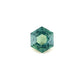 1.28ct Unheated Green Sapphire - 7.06 x 6.12 x 4.06mm