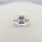 1.55ct Unheated White Sapphire - 8.75 x 5.51 x 4.19mm
