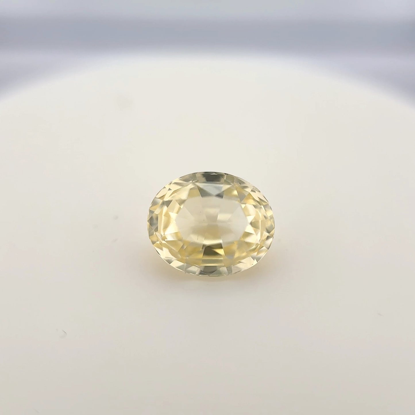 1.64ct Unheated Yellow Sapphire - 7.37 x 6.23 x 4.28mm