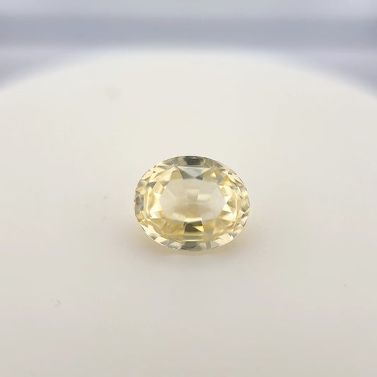 1.64ct Unheated Yellow Sapphire - 7.37 x 6.23 x 4.28mm