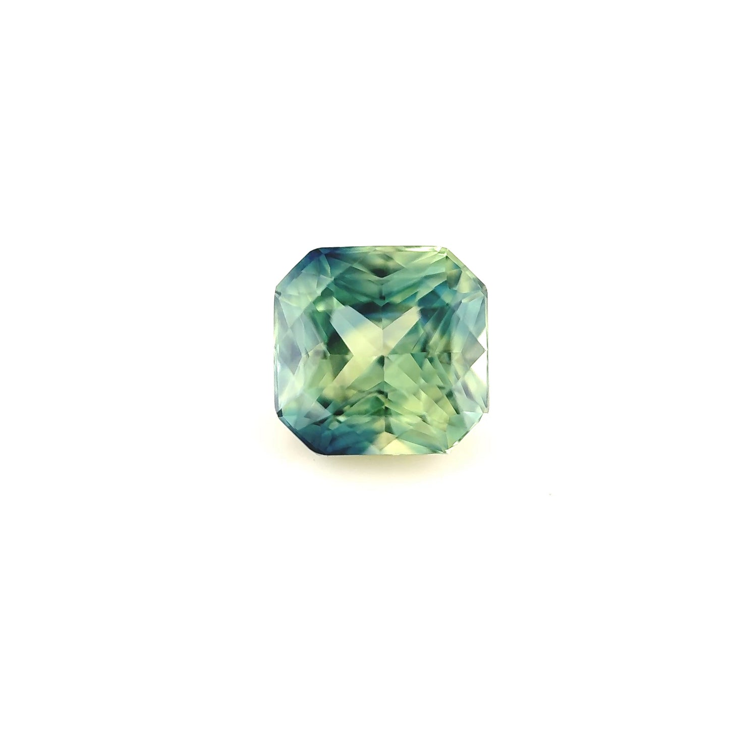 1.79ct Unheated Green Bi-colour Sapphire - 6.36 x 6.19 x 4.76mm